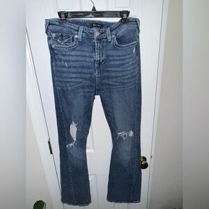 True Religion Joey Mid Rise Flare Jeans Size 32 y2k